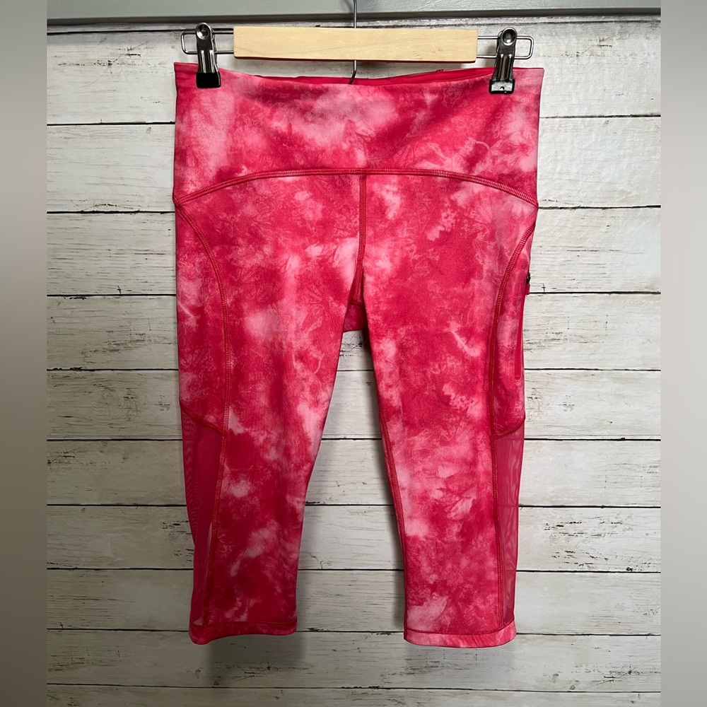 Lululemon Sun Runner Pink Tie Dye Leggings